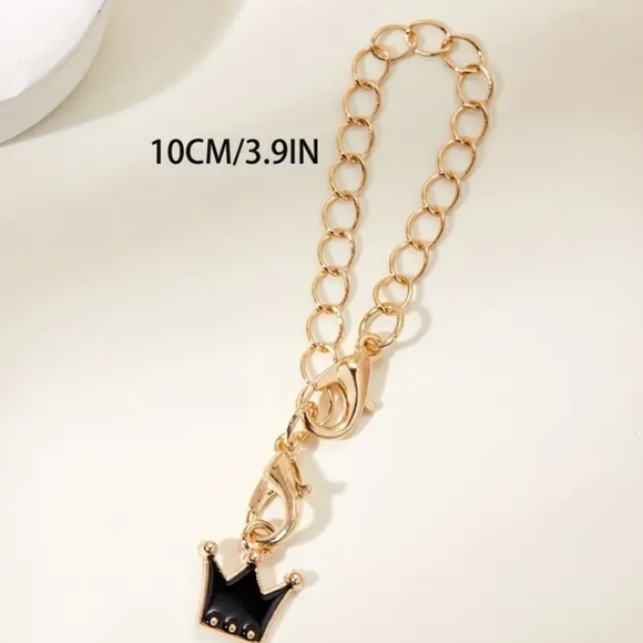 New 1pc PINK crown charm stanley Cup Handle Charm pendant accessories - Picture 3 of 4